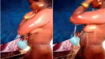 Tamil Wife Getting Filmed Naked While Bathing By Her Husband