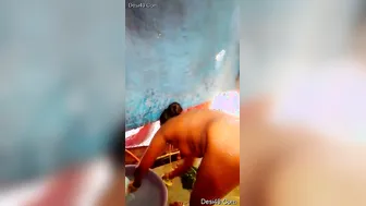 Tamil Wife Getting Filmed Naked While Bathing By Her Husband