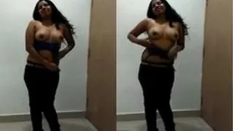 Cute GF Undressing Slowly Showing Her Perfect Boobs