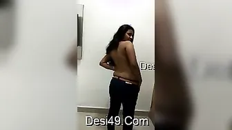 Cute GF Undressing Slowly Showing Her Perfect Boobs