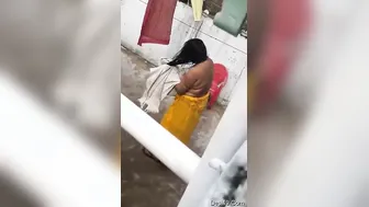 Married Bhabhi Caught On Camera Right After Her Shower