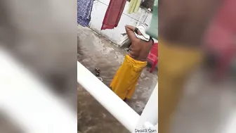 Married Bhabhi Caught On Camera Right After Her Shower