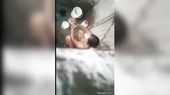 Bhabhi Bathing Completely Naked Caught On Hidden Bathroom Camera