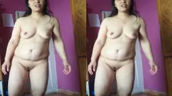 Horny Bhabhi Stripping Naked Exposing Her Tits And Wet Pussy