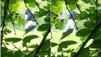 Desi Lovers Fucking Standing Up Outdoors Away From Everyone