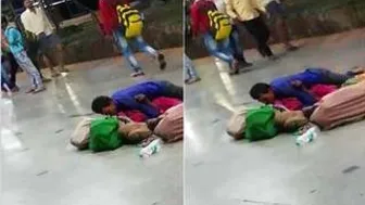 Horny Desi Couple Fucking Right There At The Railway Platform