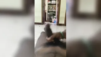 Wife Giving Her Hubby A Slow Sensual Handjob In Their Bedroom