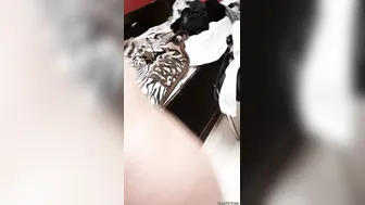 Young GF Giving Boyfriend Sloppy Blowjob In Bedroom