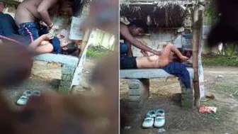 College Babe Fucking Outdoors Letting Boyfriend Cum On Her Tits