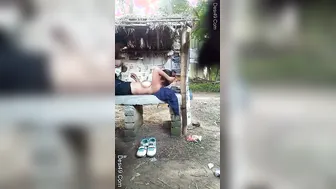 College Babe Fucking Outdoors Letting Boyfriend Cum On Her Tits