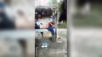 College Babe Fucking Outdoors Letting Boyfriend Cum On Her Tits