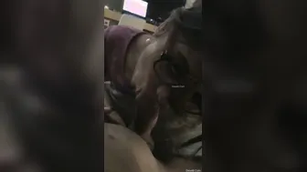 Cheating Wife On Her Knees Sucking Her Boss After Work