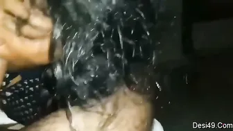 Cute GF Sucking Her Lover Moaning So Loud For Him