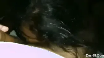 Cute GF Sucking Her Lover Moaning So Loud For Him