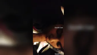 Sexy Girl Abroad Giving Sloppy Head To Her Man On Their Couch