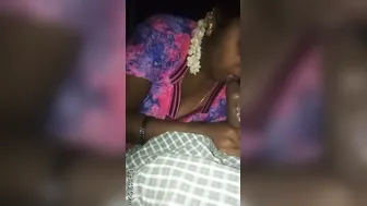 Indian Housewife Hungrily Sucking On Her Husband's Thick Cock