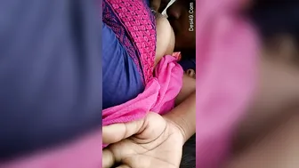 Desi GF Getting Her Boobs Sucked By Lover In The Fields