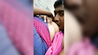 Desi GF Getting Her Boobs Sucked By Lover In The Fields