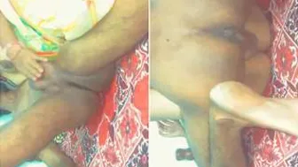 Village Bhabhi Stroking Hubby Before He Bends Her Over And Fucks