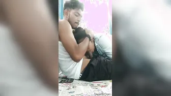 College Girl On Her Knees Servicing Her Boyfriend Eagerly