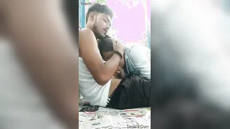 College Girl On Her Knees Servicing Her Boyfriend Eagerly