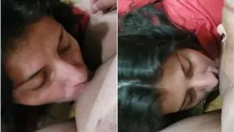 Nri Babe Giving Sloppy Head To Her Boyfriend In Their Apartment