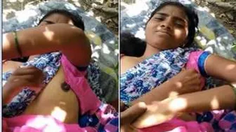 Desi Bhabhi Sneaking Around With Her Lover In The Village Field