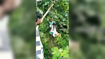 Slutty Village Girl Fucking Client Outdoors In The Forest Area