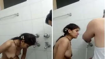 Desi Lovers Washing Up Together After Their Hot Fucking Round