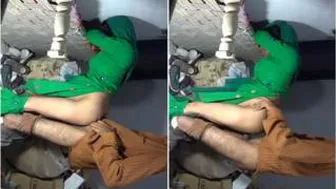 Desi Pair Fucking Standing Up Against Wall Moaning Intensely