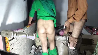 Desi Pair Fucking Standing Up Against Wall Moaning Intensely