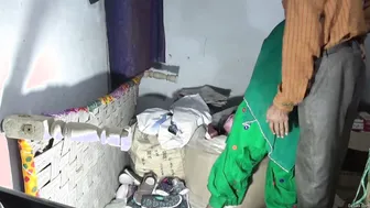 Desi Pair Fucking Standing Up Against Wall Moaning Intensely