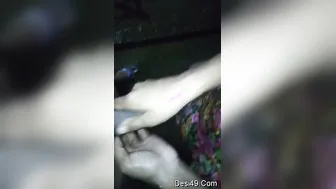 Bathroom Session With His Wife Getting Wet And Fucked Standing