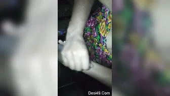 Bathroom Session With His Wife Getting Wet And Fucked Standing