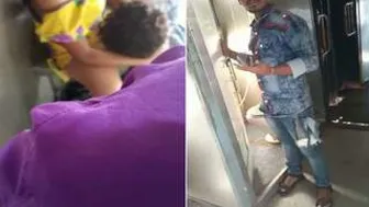 Train Toilet Sex Secretly Filmed While Couple Fucks During Journey