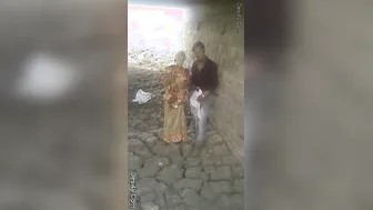 Village Couple Fucking Outdoors Gets Caught By Locals Watching