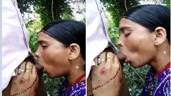 Bhabhi Secretly Blowing Her Devar Outside In The Open Fields