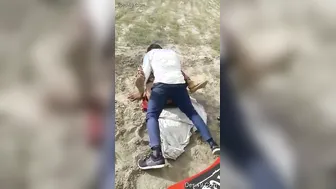 Young Stud Fucking Horny Bhabhi Outdoors Near Railway Tracks