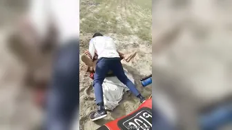 Young Stud Fucking Horny Bhabhi Outdoors Near Railway Tracks