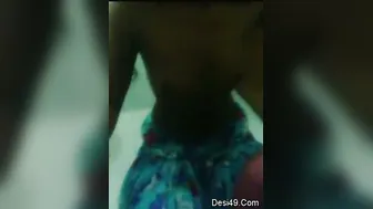 Indian Wife Giving Sloppy Blowjob To Hubby In The Bathroom