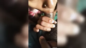 Telugu Babe Worshipping Her Boyfriends Thick Cock With Passion