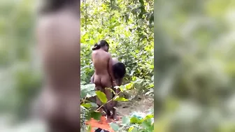 Desi Couple Getting Filmed Outdoors By His Friend Watching Us