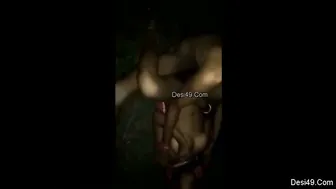 Slut Getting Double Teamed By Two Guys In The Open Fields