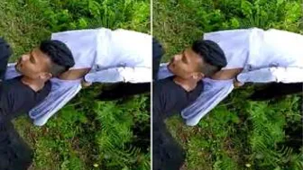 College Girl Riding Her Boyfriend Outside In Risky Public