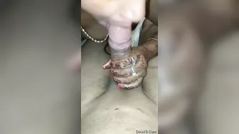 Desi Wife Giving Sloppy Head To Her Man Before Riding Him
