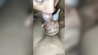 Desi Wife Giving Sloppy Head To Her Man Before Riding Him