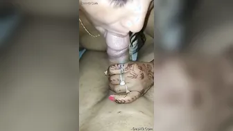 Desi Wife Giving Sloppy Head To Her Man Before Riding Him