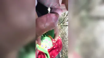 Indian GF Giving Outdoor Blowjob Behind The Building