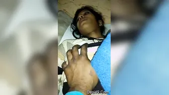 Married Bhabhi Getting Her Tits Squeezed And Filmed By Hubby