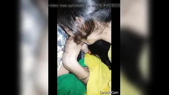 Sexy GF On Her Knees Sucking Dick In Their Bedroom